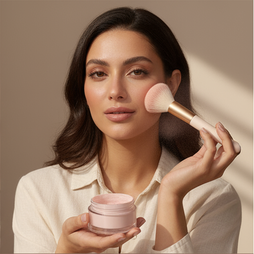 פודרה אבקה ורודה bonic